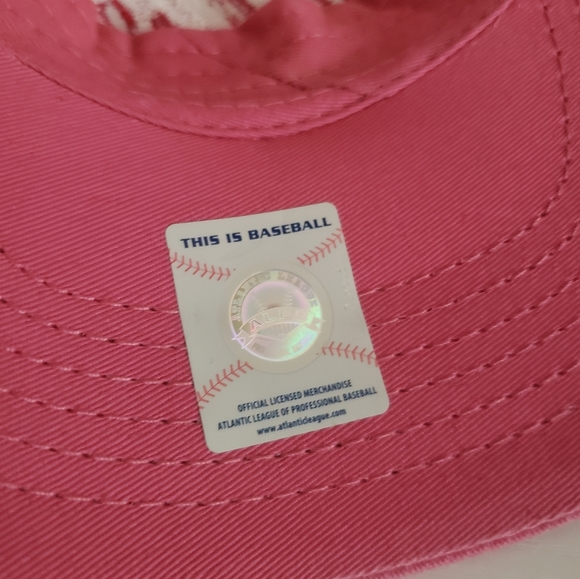 Patriots baseball pink white trucker hat - Picture 9 of 9